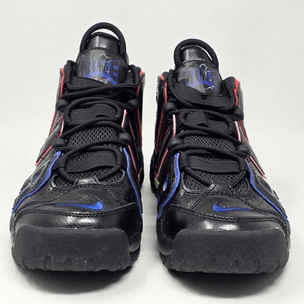 Nike Air More Uptempo 96 Black Retro High Top Basketball Sneakers Youth Size 6Y